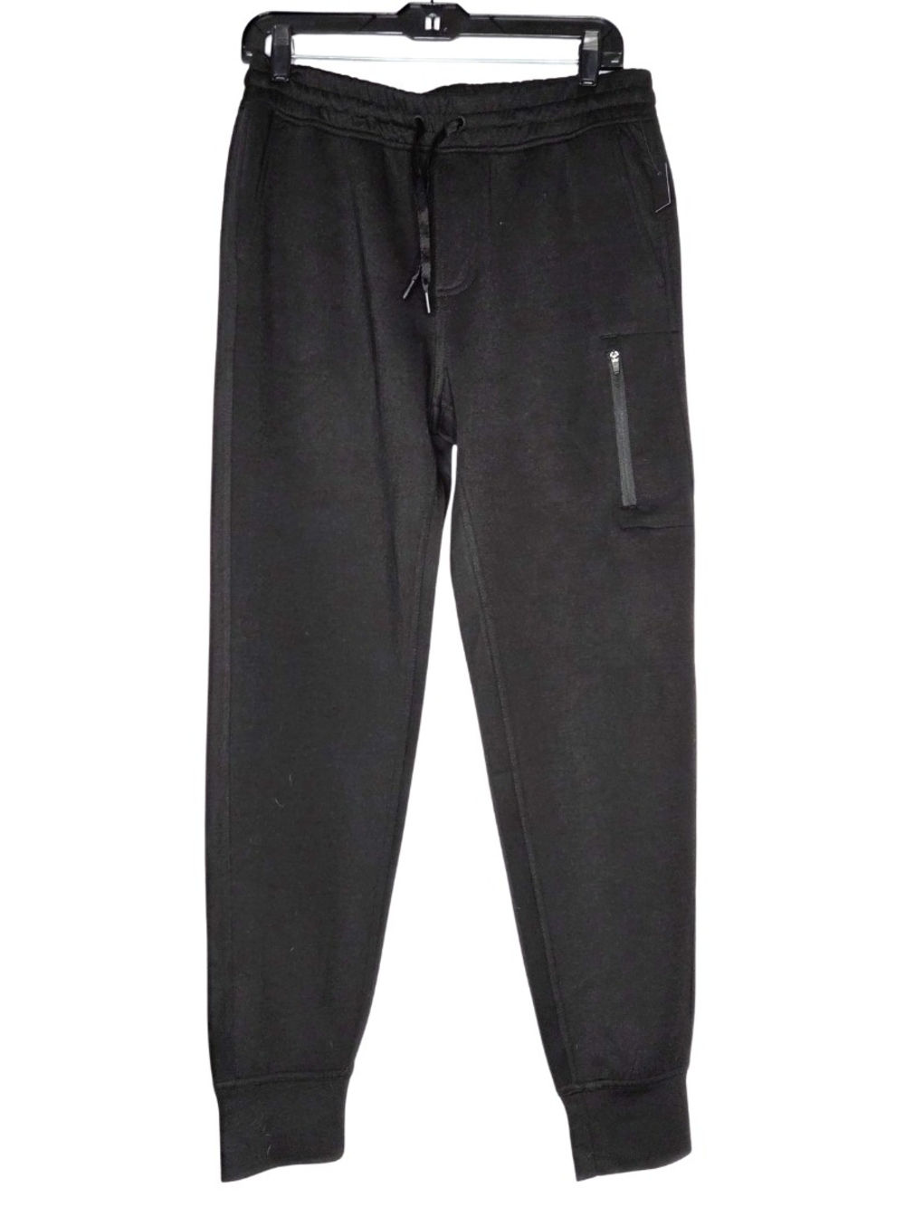 90 Degree By Reflex Black Men's Jogger Sweatpants with Zip Pocket